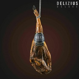 Zestaw łopatki iberyjskiej Cebo i stojaka na szynkę Delizius Deluxe - 4-4,5 Kg