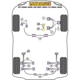 Silentblock Powerflex PFR1-819-14 Pręt Zbrojeniowy (2 Sztuk)