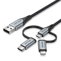 Kabel USB Vention 1 m Szary