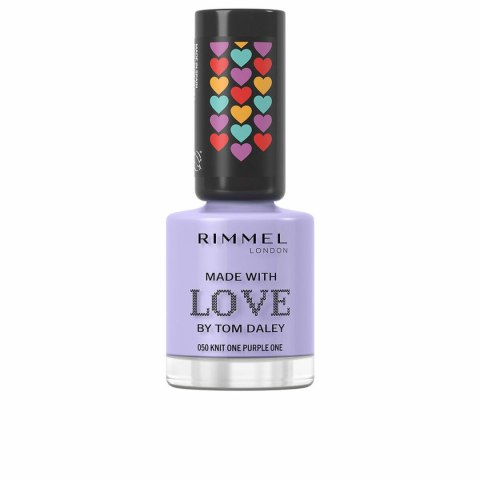 Lakier do paznokci Rimmel London Made With Love by Tom Daley Nº 050 Knit one purple one 8 ml