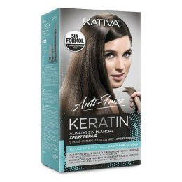 Zabieg do prostowania włosów Keratin Anti-frizz Post Kativa (3 pcs)