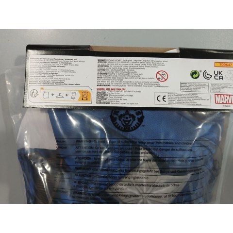 Kostium dla Dzieci Captain America Avengers Rubies 700647_L Niebieski Biały Czerwony Srebrzysty Srebro L