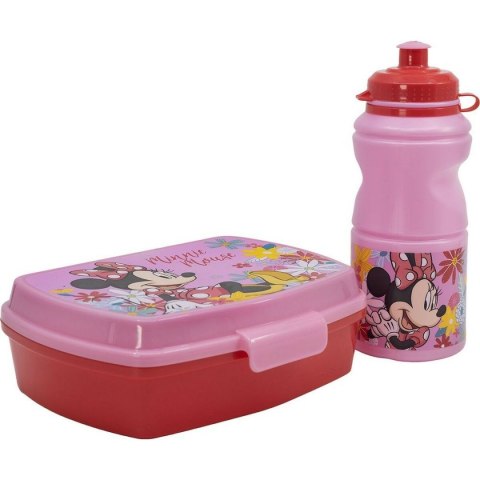 Opakowanie na lunch ze zintegrowanym bidonem Minnie Mouse CZ11278 380 ml 17 cm Plastikowy