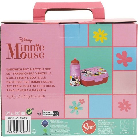 Opakowanie na lunch ze zintegrowanym bidonem Minnie Mouse CZ11278 380 ml 17 cm Plastikowy