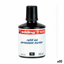 Uzupełniający tusz Edding T100 Stałe 100 ml (10 Sztuk)