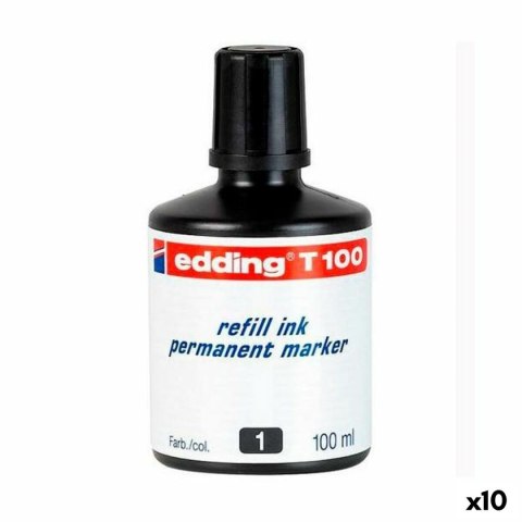 Uzupełniający tusz Edding T100 Stałe 100 ml (10 Sztuk)