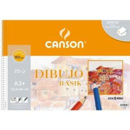 Blok rysunkowy Canson Basik Mikroperforowany 20 Kartki A3 (10 Sztuk)