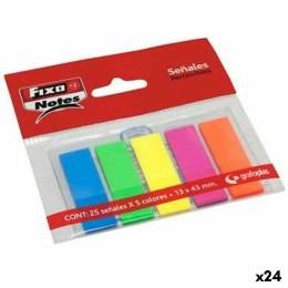 Karteczki przyklejane Fixo 25 Kartki 13 x 43 mm (24 Sztuk)