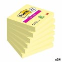 Karteczki przyklejane Post-it Super Sticky Żółty 76 x 76 mm 6 Części (24 Sztuk)