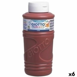 Malowanie palcami Giotto Brązowy 750 ml (6 Sztuk)