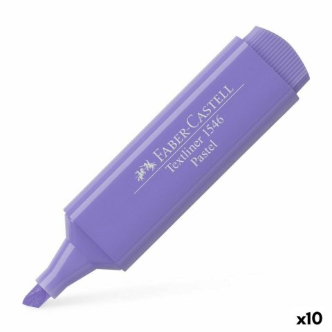 Marker Faber-Castell Textliner 1546 Pastel Liliowy (10 Sztuk)