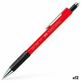 Ołówek mechaniczny Faber-Castell Grip 1347 Czerwony 0,7 mm (12 Sztuk)