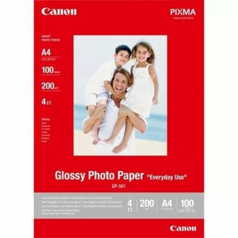 Błyszczący Papier Fotograficzny Canon 0775B001 A4 100 Kartki (100 Sztuk)