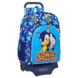 Torba szkolna z kółkami Sonic Speed (Odnowione B)