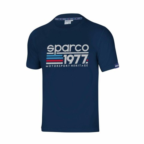 Koszulka z krótkim rękawem Sparco S01329BM4XL Granatowy
