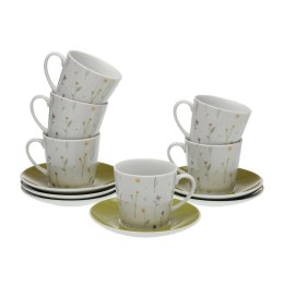 Zestaw 6 filiżanek z talerzykami Versa Laison Porcelana