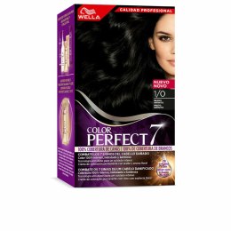 Koloryzacja permanentna w kremie Wella Color Pefect 7 1/0-negro infinito