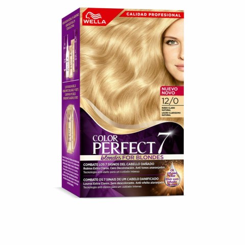 Trwała Koloryzacja Wella Color Perfect 7 Nº 12/0 Włosy Siwe Jasny Blond 60 ml