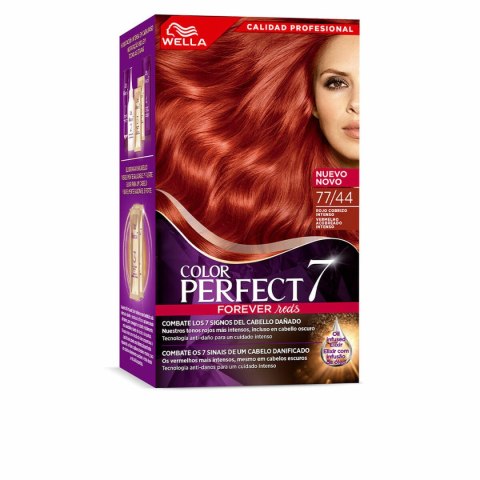 Trwała Koloryzacja Wella Color Perfect 7 Nº 77/44 Czerwony Włosy Siwe 60 ml