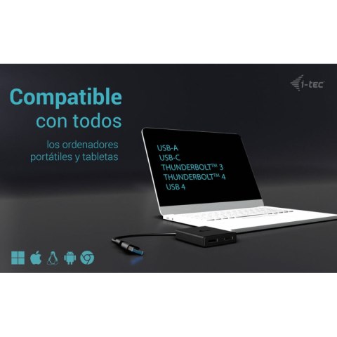 Kabel USB i-Tec CADUAL4KDP Czarny