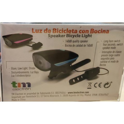 Latarka rowerowa LED TM Electron Różowy