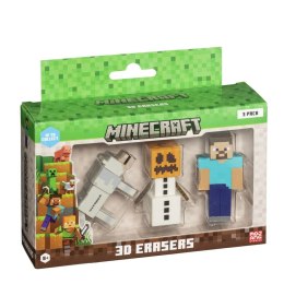 Zestaw gumek do mazania 3D Minecraft MC4021B 3 Części