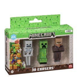 Zestaw gumek do mazania 3D Minecraft MC4021D 3 Części