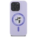 Karl Lagerfeld KLHMP16LSCMKCRHU iPhone 16 Pro 6.3" fioletowy/purple hardcase Silicone Karl&Choupette Ring MagSafe