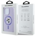 Karl Lagerfeld KLHMP16LSCMKCRHU iPhone 16 Pro 6.3" fioletowy/purple hardcase Silicone Karl&Choupette Ring MagSafe