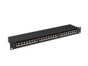 Patchpanel 24 port 1U KAT6A EK. PPSA-1024-B Czarny