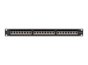 Patchpanel 24 port 1U KAT6A EK. PPSA-1024-B Czarny