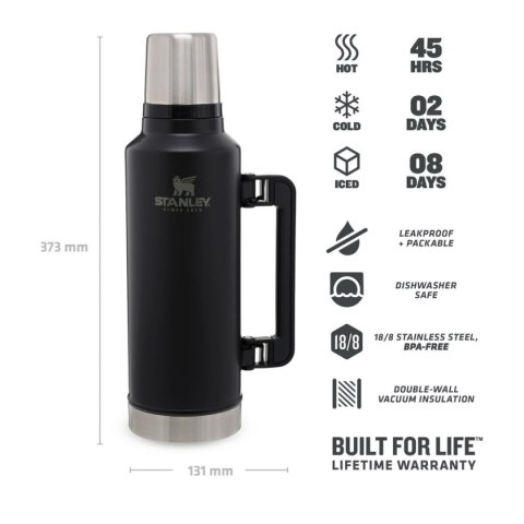 Termos Stanley LEGENDARY CLASSIC Czarny Stal nierdzewna 1,9 L