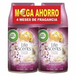 Wkłady zapasowe do elektrycznego odświeżacza powietrza Air Wick Life Scents Summer Delights (2 x 250 ml)