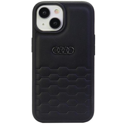 Audi GT Synthetic Leather iPhone 15 Plus / 14 Plus 6.7" czarny/black hardcase AU-TPUPCIP15M-GT/D2-BK