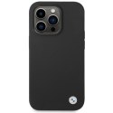 BMW BMHCP15XSILBK iPhone 15 Pro Max 6.7" czarny/black Silicone Metal Logo