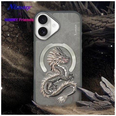 Etui Nimmy Dragon MagSafe do iPhone 16 szary