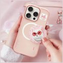 Etui Nimmy Glasses Cool Cat MagSafe do iPhone 16 Pro różowy