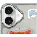 Etui Nimmy Glasses Cool Cat MagSafe do iPhone 16 szary
