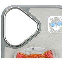Etui Nimmy Glasses Cool Cat MagSafe do iPhone 16 szary
