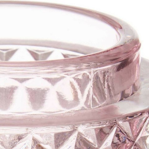 Świeczniki Gift Decor Różowy Szkło 9 x 8,8 x 9 cm