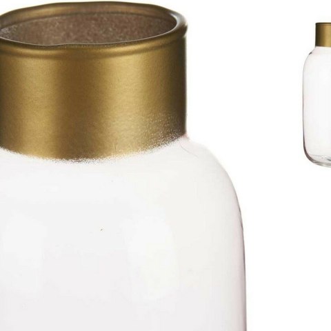 Wazon Gift Decor Różowy Złoty Szkło Gładki 11,5 x 24 x 11,5 cm