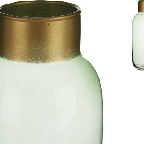 Wazon Gift Decor Kolor Zielony Złoty Szkło Gładki 11,5 x 24 x 11,5 cm