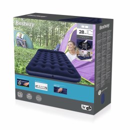 Bestway Podwójny Materac z Dmuchawą Stopową 191x137x28 cm Nadmuchiwany i Kempingowy 67225