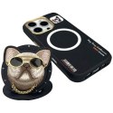 Etui Nimmy Glasses Cool Dog MagSafe do iPhone 16 Pro Max czarny