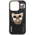 Etui Nimmy Glasses Cool Dog MagSafe do iPhone 16 Pro Max czarny