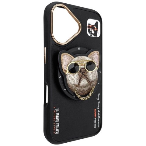 Etui Nimmy Glasses Cool Dog MagSafe do iPhone 16 czarny