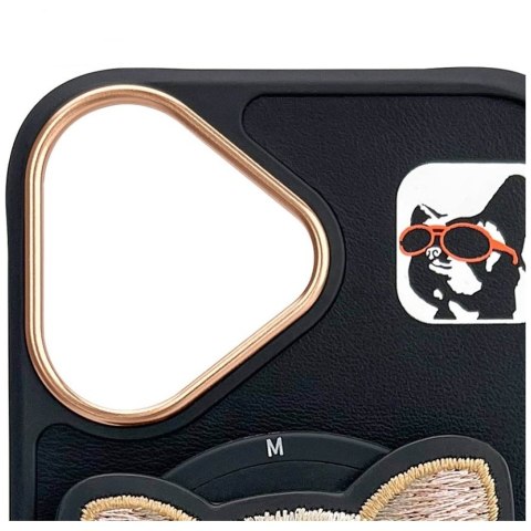 Etui Nimmy Glasses Cool Dog MagSafe do iPhone 16 czarny