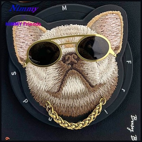 Etui Nimmy Glasses Cool Dog MagSafe do iPhone 16 czarny