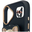Etui Nimmy Glasses Cool Dog MagSafe do iPhone 16 czarny