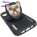 Etui Nimmy Glasses Cool Dog MagSafe do iPhone 16 czarny